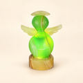 Lámpara de ángel verde en formato cuadrado