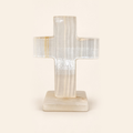 Cruz de ónix natural de 10 × 5 cm