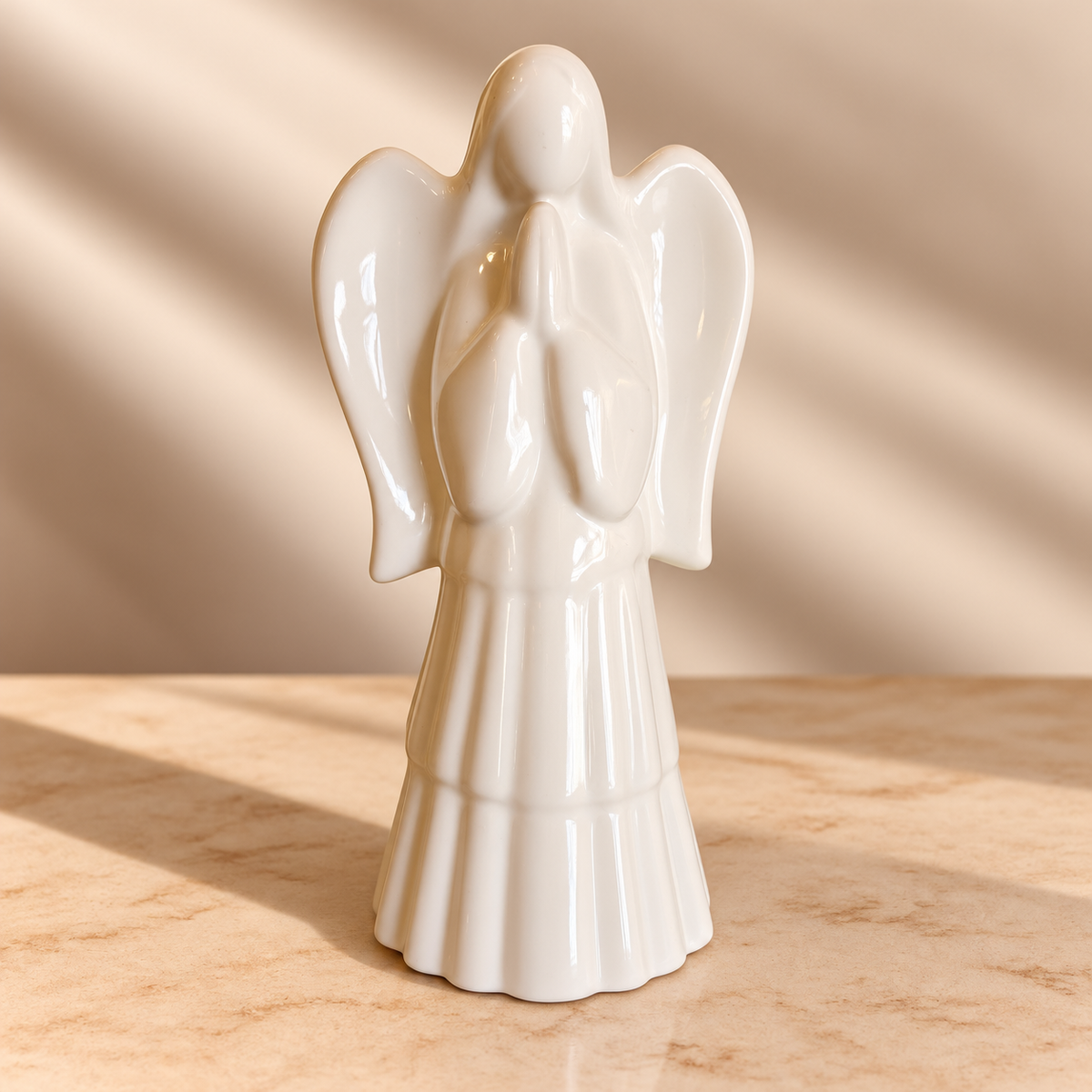 Angel en Oración de Ceramica